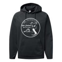 Puteketeke New ZealandS Bird Of The Century Performance Fleece Hoodie