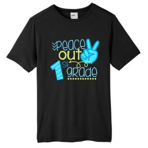 Peace Out 1st Grade Funny End Of School Year Teacher Student Tall Fusion ChromaSoft Performance T-Shirt