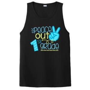 Peace Out 1st Grade Funny End Of School Year Teacher Student PosiCharge Competitor Tank