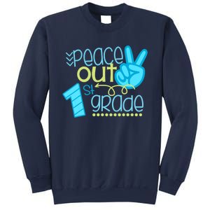 Peace Out 1st Grade Funny End Of School Year Teacher Student Sweatshirt