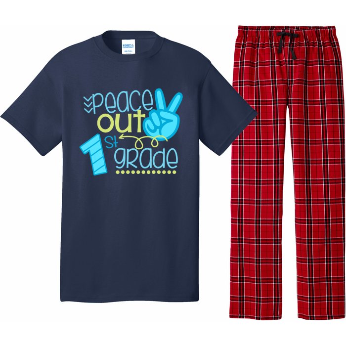 Peace Out 1st Grade Funny End Of School Year Teacher Student Pajama Set