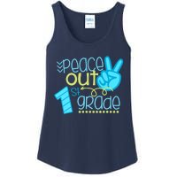 Peace Out 1st Grade Funny End Of School Year Teacher Student Ladies Essential Tank