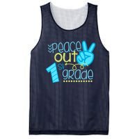 Peace Out 1st Grade Funny End Of School Year Teacher Student Mesh Reversible Basketball Jersey Tank