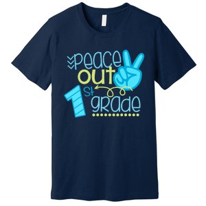 Peace Out 1st Grade Funny End Of School Year Teacher Student Premium T-Shirt