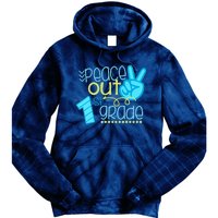 Peace Out 1st Grade Funny End Of School Year Teacher Student Tie Dye Hoodie