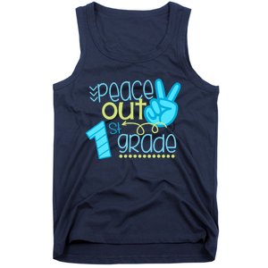 Peace Out 1st Grade Funny End Of School Year Teacher Student Tank Top