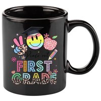 Peace Out 1st First Grade Graduation Last Day Of School 11oz C Handle Ceramic Mug