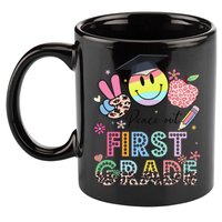 Peace Out 1st First Grade Graduation Last Day Of School 11oz C Handle Ceramic Mug