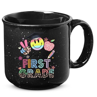 Peace Out 1st First Grade Graduation Last Day Of School 15oz Campfire Ceramic Mug
