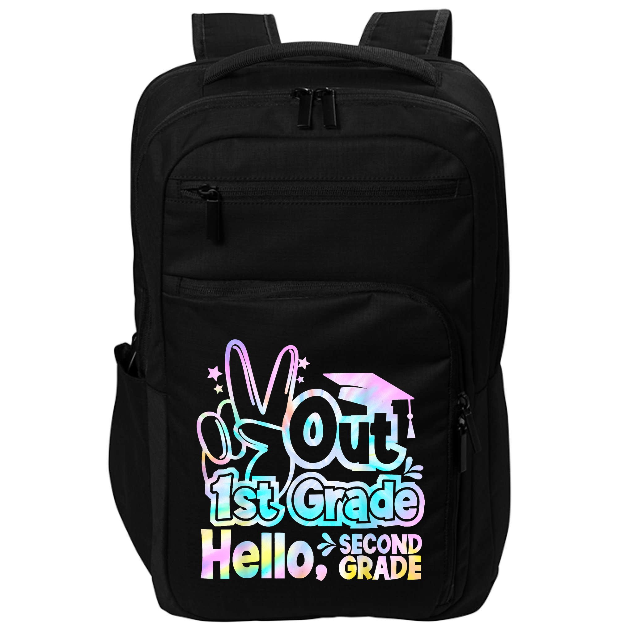 Peace Out 1st Grade Hello Second Grade First Grade Graduate Impact Tech Backpack