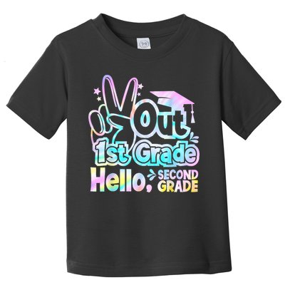 Peace Out 1st Grade Hello Second Grade First Grade Graduate Toddler T-Shirt