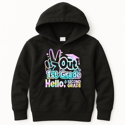 Peace Out 1st Grade Hello Second Grade First Grade Graduate Kids Hoodie