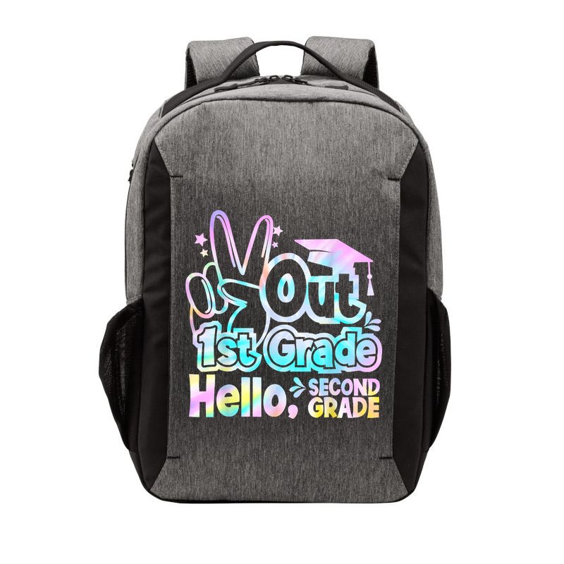 Peace Out 1st Grade Hello Second Grade First Grade Graduate Vector Backpack