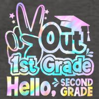 Peace Out 1st Grade Hello Second Grade First Grade Graduate Vector Backpack