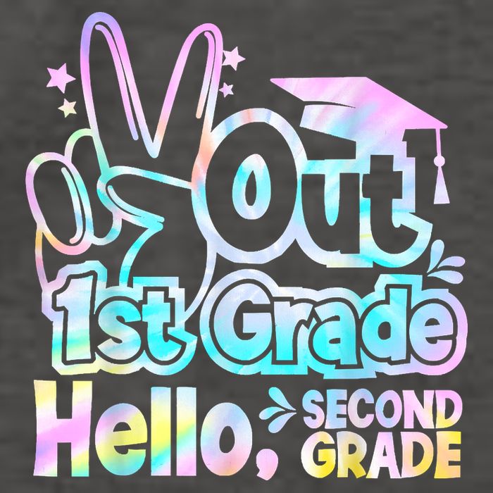 Peace Out 1st Grade Hello Second Grade First Grade Graduate Vector Backpack