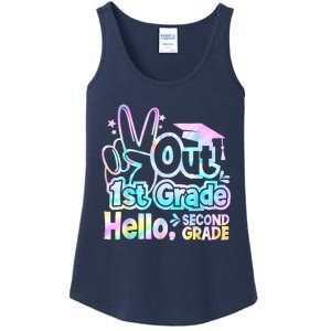 Peace Out 1st Grade Hello Second Grade First Grade Graduate Ladies Essential Tank