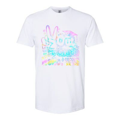 Peace Out 1st Grade Hello Second Grade First Grade Graduate Softstyle® CVC T-Shirt