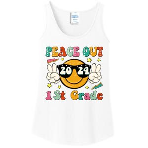 Peace Out 2024 1st Grade Ladies Essential Tank