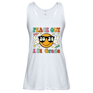 Peace Out 2024 1st Grade Ladies Essential Flowy Tank