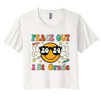 Peace Out 2024 1st Grade Women's Crop Top Tee