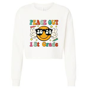 Peace Out 2024 1st Grade Cropped Pullover Crew