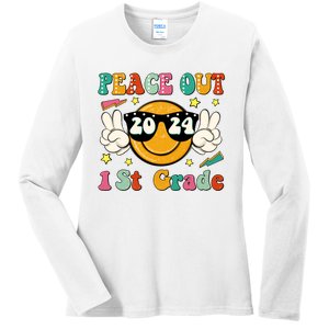 Peace Out 2024 1st Grade Ladies Long Sleeve Shirt