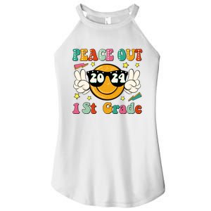 Peace Out 2024 1st Grade Women's Perfect Tri Rocker Tank