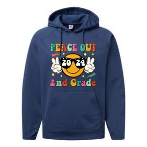 Peace Out 2024 2nd Grade Performance Fleece Hoodie