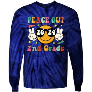 Peace Out 2024 2nd Grade Tie-Dye Long Sleeve Shirt