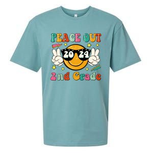 Peace Out 2024 2nd Grade Sueded Cloud Jersey T-Shirt