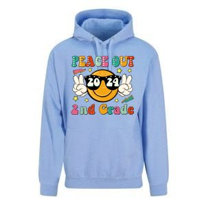 Peace Out 2024 2nd Grade Unisex Surf Hoodie