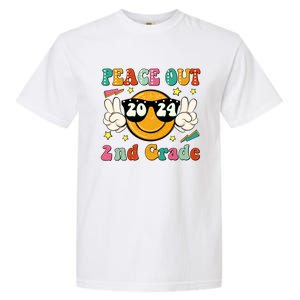 Peace Out 2024 2nd Grade Garment-Dyed Heavyweight T-Shirt