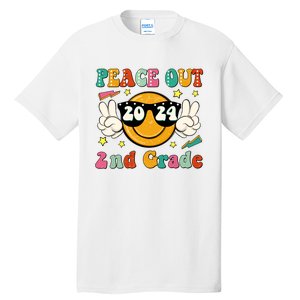 Peace Out 2024 2nd Grade Tall T-Shirt