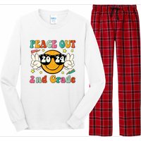 Peace Out 2024 2nd Grade Long Sleeve Pajama Set