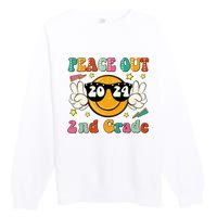 Peace Out 2024 2nd Grade Premium Crewneck Sweatshirt