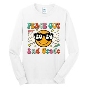 Peace Out 2024 2nd Grade Tall Long Sleeve T-Shirt