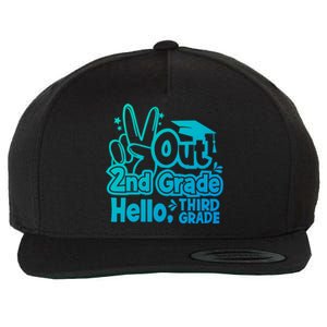 Peace Out 2Nd Grade Hello 3Rd Grade Teacher Graduation Cap Funny Gift Wool Snapback Cap