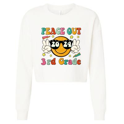 Peace Out 2024 3rd Grade Cropped Pullover Crew