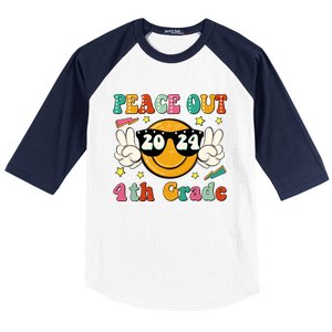 Peace Out 2024 4th Grade Baseball Sleeve Shirt