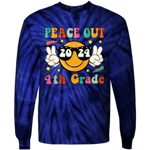 Peace Out 2024 4th Grade Tie-Dye Long Sleeve Shirt