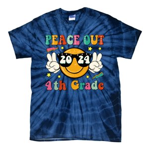 Peace Out 2024 4th Grade Tie-Dye T-Shirt