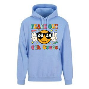 Peace Out 2024 4th Grade Unisex Surf Hoodie