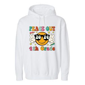 Peace Out 2024 4th Grade Garment-Dyed Fleece Hoodie