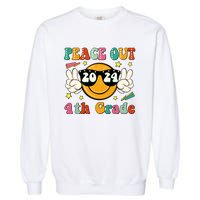 Peace Out 2024 4th Grade Garment-Dyed Sweatshirt