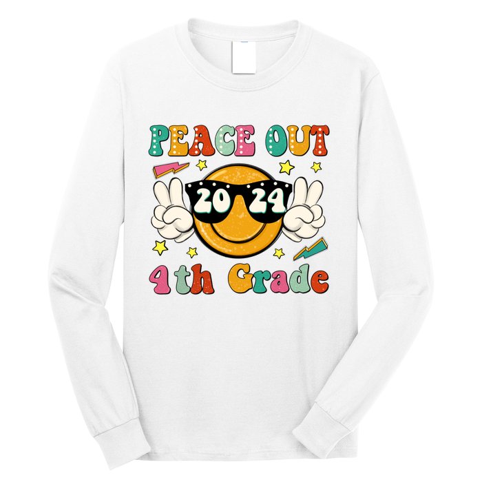 Peace Out 2024 4th Grade Long Sleeve Shirt