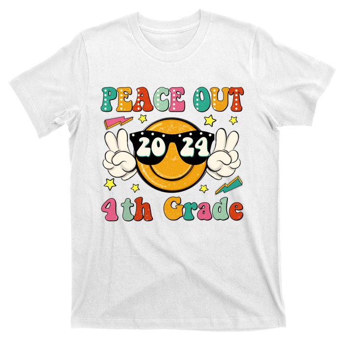 Peace Out 2024 4th Grade T-Shirt