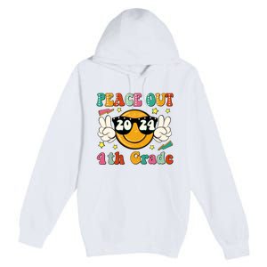 Peace Out 2024 4th Grade Premium Pullover Hoodie