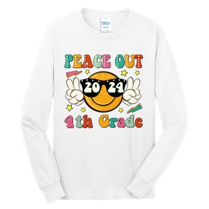 Peace Out 2024 4th Grade Tall Long Sleeve T-Shirt