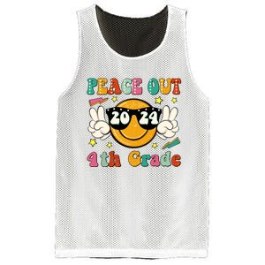 Peace Out 2024 4th Grade Mesh Reversible Basketball Jersey Tank