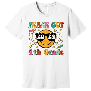 Peace Out 2024 4th Grade Premium T-Shirt